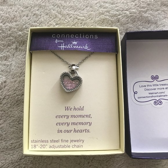 Hallmark Stainless Steel Heart Necklace Pendant - Picture 1 of 2